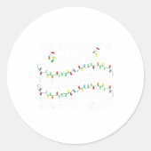 Co-workers Are Like Christmas Lights They Hang Tog Runder Aufkleber (Vorderseite)