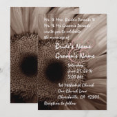COA Gerber Daisy Hochzeit Einladung (Vorne/Hinten)