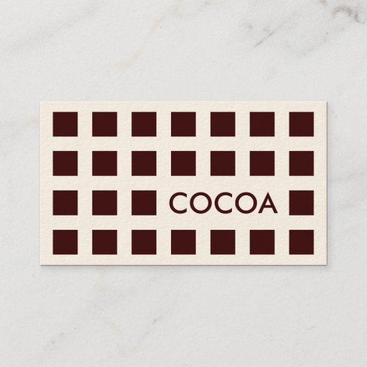 COA (Mod-Quadrate) Visitenkarte (Vorderseite)