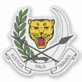 CoA of the Republic of Zaire (DR Congo,1971–1997) Aufkleber