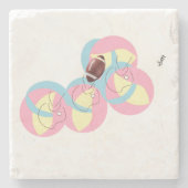 Coaaster : Football In Motion . Steinuntersetzer (Vorderseite)