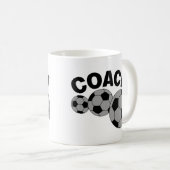 Coach 3 Soccer Balls Kaffeetasse (VorderseiteRechts)