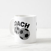 Coach 3 Soccer Balls Kaffeetasse (Vorderseite Links)