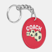 Coach 3 Soccer Balls Schlüsselanhänger (Vorderseite links)