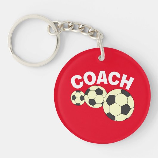 Coach 3 Soccer Balls Schlüsselanhänger (Vorderseite)