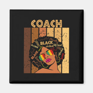 Coach Afro American Women Black History Mo Magnet