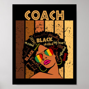 Coach Afro American Women Black History Mo Poster