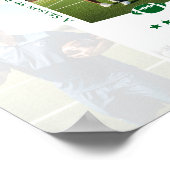 Coach Appreciation Collage Football Team Signature Poster (Ecke)