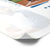 Coach Appreciation Photo Collage Team Signature Poster (Ecke)