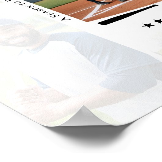 Coach Appreciation Photo Collage Team Signature Poster (Ecke)