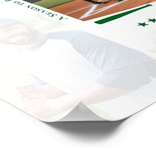 Coach Appreciation Photo Collage Team Signature Poster (Ecke)