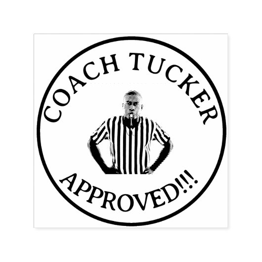 Coach Approach Lehrer Custom Foto Permastempel (Design)