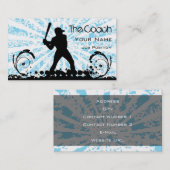 Coach Baseball Visitenkarte (Vorne/Hinten)