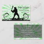 Coach Baseball Visitenkarte (Vorne/Hinten)