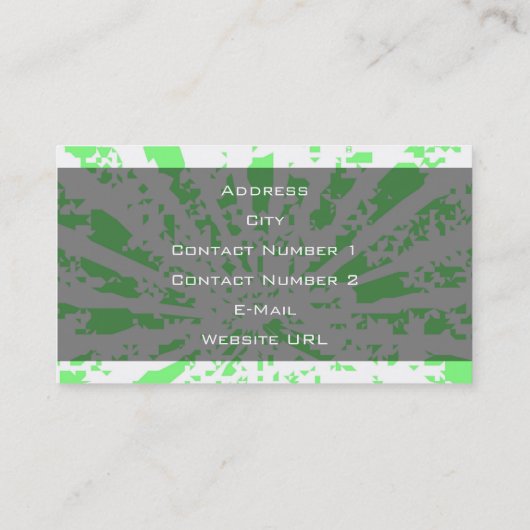 Coach Baseball Visitenkarte (Rückseite)