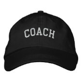 Coach Basic anpassbare bestickte Cap Black Bestickte Baseballkappe (Vorderseite)