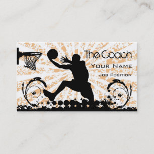 Coach Basketball Visitenkarte