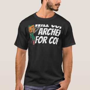 Coach Bogenschießen für Kaffeebow Arrow-Bogenschie T-Shirt