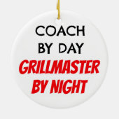 Coach by Day Grillmaster by Night Keramik Ornament (Hinten)