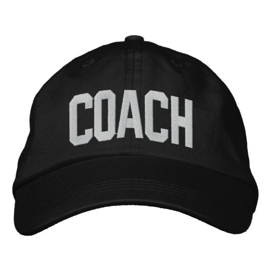 Coach Cap Bestickte Kappe (Vorderseite)