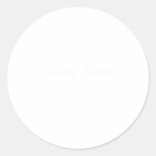 Coach Cig Study Später Runder Aufkleber