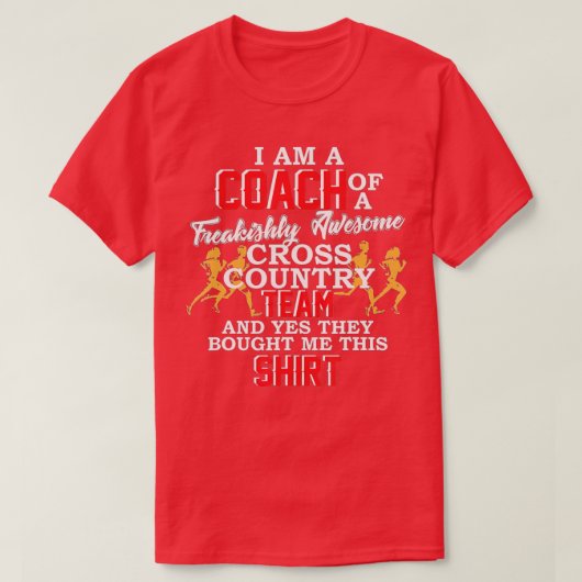 Coach Cross Country jogger track running funny gi T-Shirt (Design vorne)