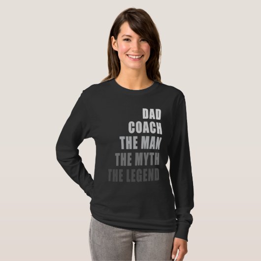 Coach Dad Coach Gradient Look Coach T-Shirt (Vorne ganz)