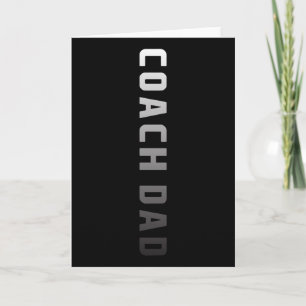 Coach Dad Design - Fußball Sketll Coach Vater Karte