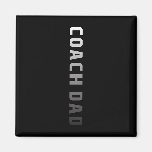 Coach Dad Design - Fußball Sketll Coach Vater Magnet (Vorne)