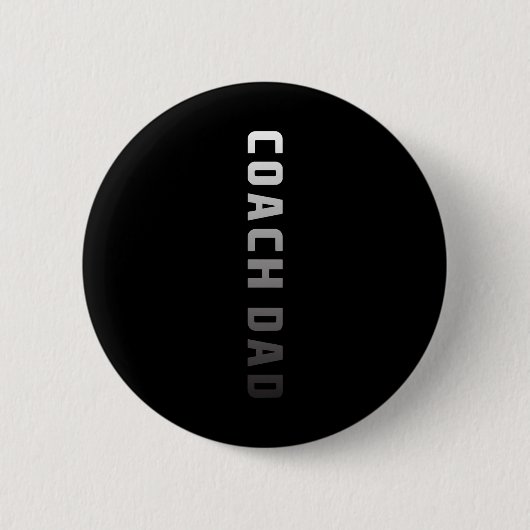 Coach Dad Design - Fußball Sketll Trainer Vati Button (Vorderseite)