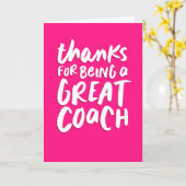 Coach danke Ihnen Spaß pink handhabbar Karte (Gelbe Blume)