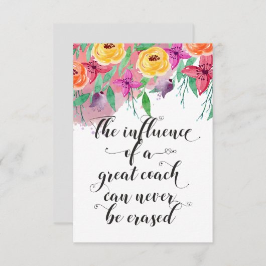 Coach Dankeschön Geschenk Coach Wertschätzung Gesc (Vorne/Hinten)