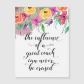 Coach Dankeschön Geschenk Coach Wertschätzung Gesc Magnetkarte (Vorderseite)