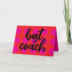 Coach Dankeschön-Karte, Coach-Wertkarte Ankündigung