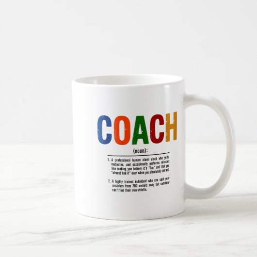 Coach Definition Coaches Gift Team Srts Tank Top Kaffeetasse (Rechts)