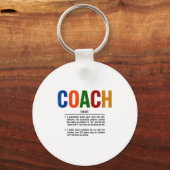 Coach Definition Coaches Gift Team Srts Tank Top Schlüsselanhänger (Vorderseite)