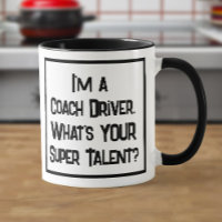 Coach Driver Super Talent. Zwei Tone-Kaffee-Tasse