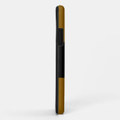 COACH Eleganter Text Breitbraune schwarze Streifen Case-Mate iPhone Hülle (Hinten/Rechts)