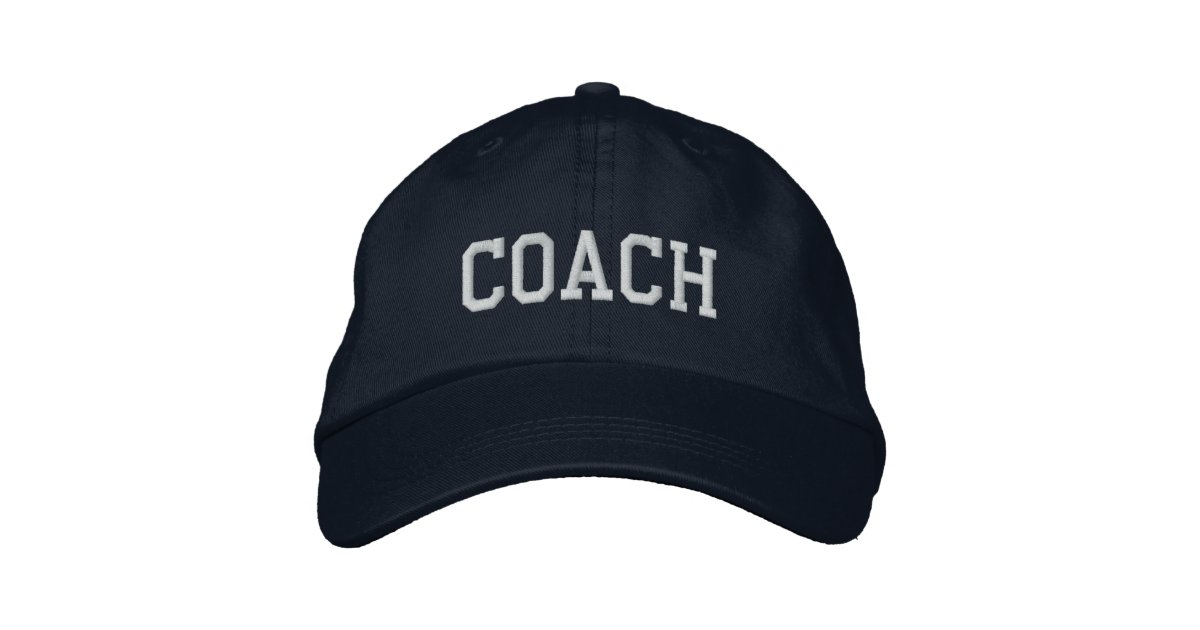 Coach Embroidered Baseball Hat / Cap Navy Bestickte Baseballkappe
