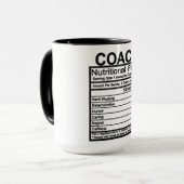 Coach ernährungsphysiologische Fakten Tasse (Vorderseite Links)