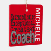 Coach Extraordinaire CUSTOM Keramik Ornament (Rechts)