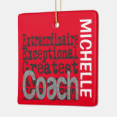 Coach Extraordinaire CUSTOM Keramik Ornament (Links)