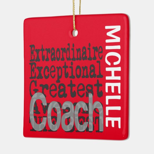 Coach Extraordinaire CUSTOM Keramik Ornament (Links)