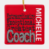 Coach Extraordinaire CUSTOM Keramik Ornament (Vorderseite)
