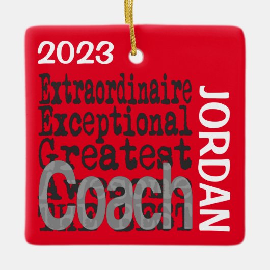 Coach Extraordinaire CUSTOM Keramikornament (Vorderseite)