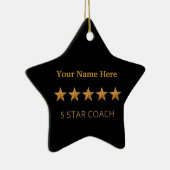 Coach Five 5 Star Award Weihnachtsdekoration Keramikornament (Rechts)