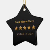 Coach Five 5 Star Award Weihnachtsdekoration Keramikornament (Links)