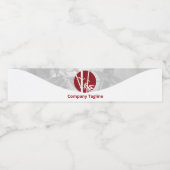 Coach für kleine Unternehmen, für Text und Logo Wasserflaschenetikett (Einzelnes Label)