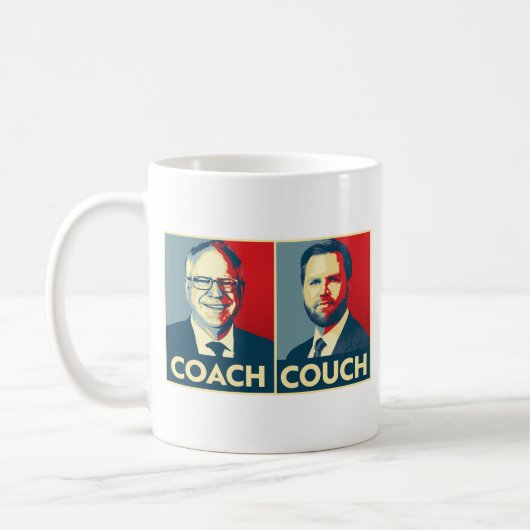 Coach gegen Couch Kaffeetasse (Links)