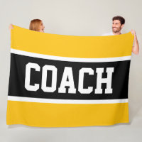 COACH Gelb Orange Schwarz Weiß Sportliche Streifen